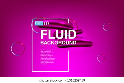 Liquid color background design Fluid gradient shapes composition futuristic