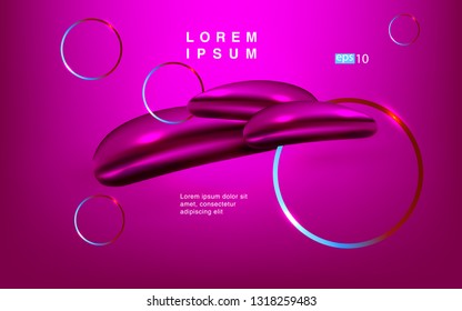 Liquid color background design Fluid gradient shapes composition futuristic