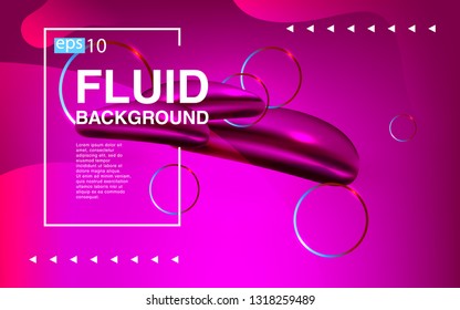 Liquid color background design Fluid gradient shapes composition futuristic