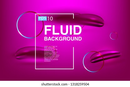 Liquid color background design Fluid gradient shapes composition futuristic