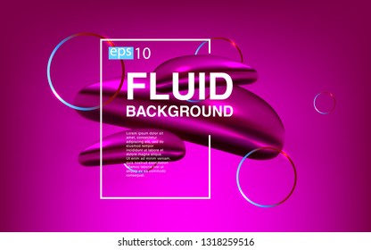 Liquid color background design Fluid gradient shapes composition futuristic