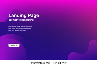 Liquid color background design Fluid gradient shapes composition Futuristic design posters for landing page