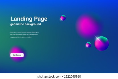 Liquid color background design Fluid gradient shapes composition Futuristic design posters for landing page