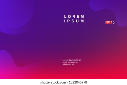 Liquid color background design Fluid gradient shapes composition Futuristic design posters for landing page