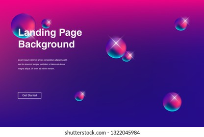Liquid color background design Fluid gradient shapes composition Futuristic design posters for landing page