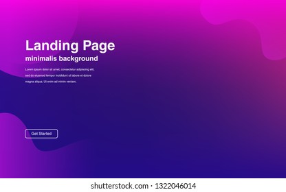 Liquid color background design Fluid gradient shapes composition Futuristic design posters for landing page