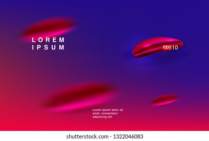 Liquid color background design Fluid gradient shapes composition Futuristic design posters for landing page