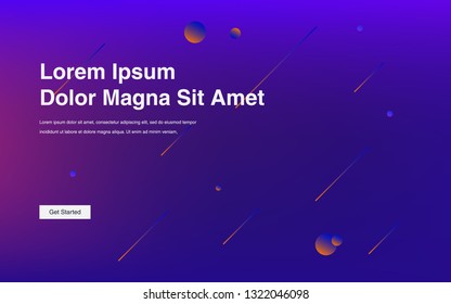 Liquid color background design Fluid gradient shapes composition Futuristic design posters for landing page