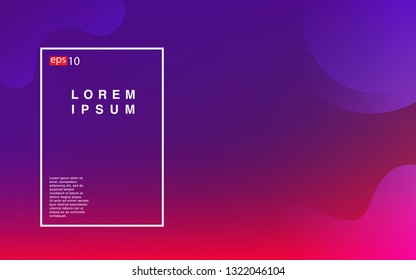 Liquid color background design Fluid gradient shapes composition Futuristic design posters for landing page