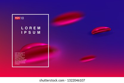 Liquid color background design Fluid gradient shapes composition Futuristic design posters for landing page