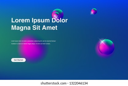 Liquid color background design Fluid gradient shapes composition Futuristic design posters for landing page