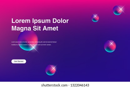 Liquid color background design Fluid gradient shapes composition Futuristic design posters for landing page