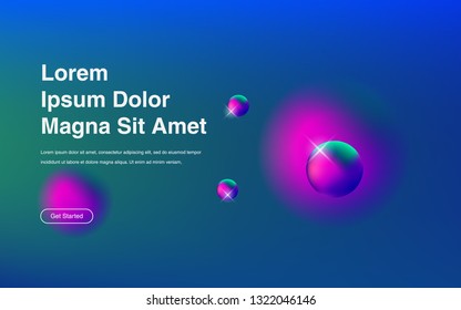 Liquid color background design Fluid gradient shapes composition Futuristic design posters for landing page