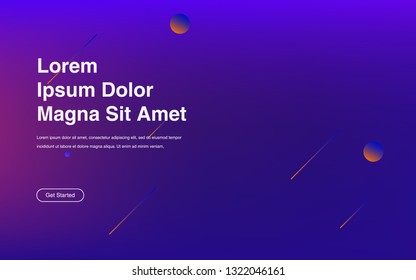 Liquid color background design Fluid gradient shapes composition Futuristic design posters for landing page