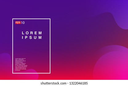 Liquid color background design Fluid gradient shapes composition Futuristic design posters for landing page