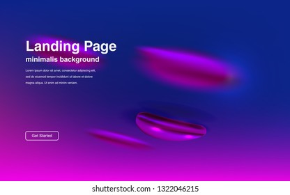 Liquid color background design Fluid gradient shapes composition Futuristic design posters for landing page