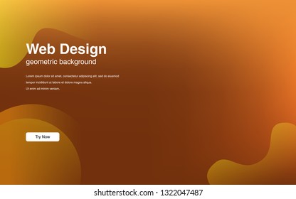 Liquid color background design Fluid gradient shapes composition Futuristic design posters for landing page