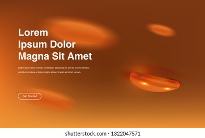 Liquid color background design Fluid gradient shapes composition Futuristic design posters for landing page