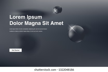 Liquid color background design Fluid gradient shapes composition Futuristic design posters for landing page