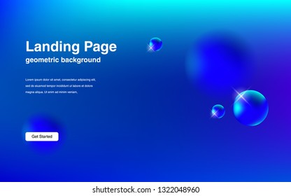 Liquid color background design Fluid gradient shapes composition Futuristic design posters for landing page
