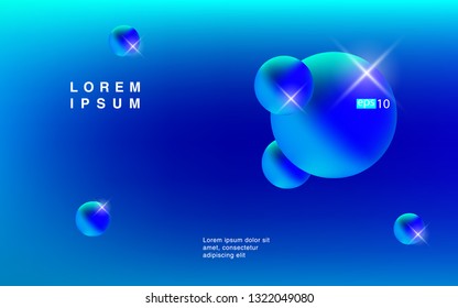 Liquid color background design Fluid gradient shapes composition Futuristic design posters for landing page