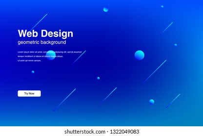 Liquid color background design Fluid gradient shapes composition Futuristic design posters for landing page
