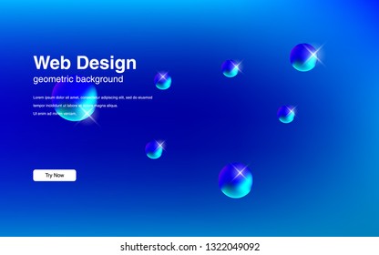 Liquid color background design Fluid gradient shapes composition Futuristic design posters for landing page