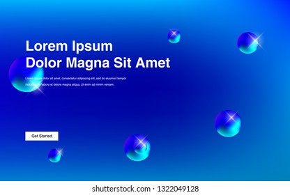 Liquid color background design Fluid gradient shapes composition Futuristic design posters for landing page