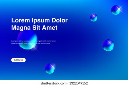 Liquid color background design Fluid gradient shapes composition Futuristic design posters for landing page
