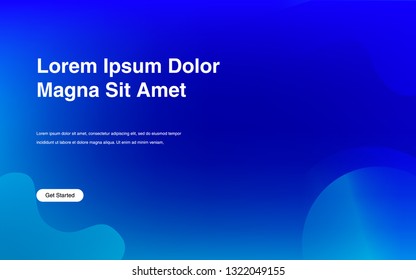 Liquid color background design Fluid gradient shapes composition Futuristic design posters for landing page