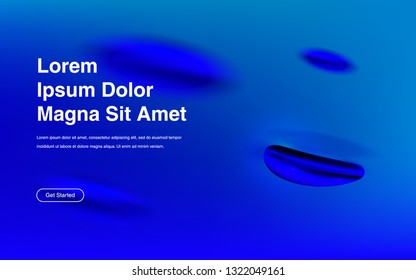 Liquid color background design Fluid gradient shapes composition Futuristic design posters for landing page