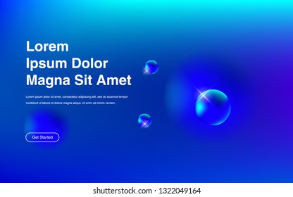Liquid color background design Fluid gradient shapes composition Futuristic design posters for landing page