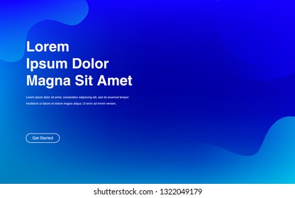 Liquid color background design Fluid gradient shapes composition Futuristic design posters for landing page