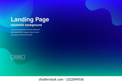 Liquid color background design Fluid gradient shapes composition Futuristic design posters for landing page