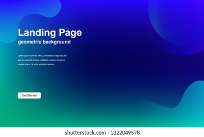 Liquid color background design Fluid gradient shapes composition Futuristic design posters for landing page