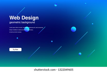Liquid color background design Fluid gradient shapes composition Futuristic design posters for landing page