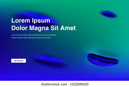 Liquid color background design Fluid gradient shapes composition Futuristic design posters for landing page