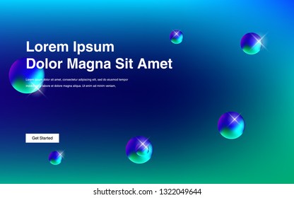 Liquid color background design Fluid gradient shapes composition Futuristic design posters for landing page