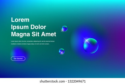 Liquid color background design Fluid gradient shapes composition Futuristic design posters for landing page