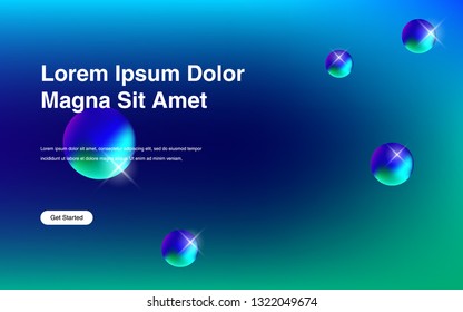 Liquid color background design Fluid gradient shapes composition Futuristic design posters for landing page