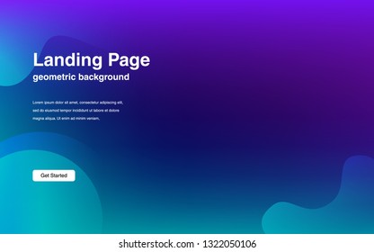 Liquid color background design Fluid gradient shapes composition Futuristic design posters for landing page