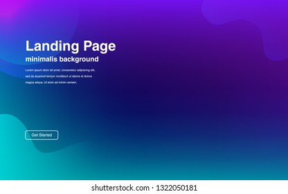 Liquid color background design Fluid gradient shapes composition Futuristic design posters for landing page