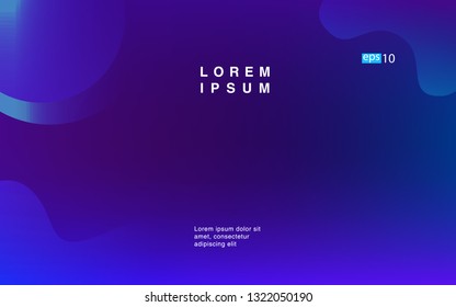 Liquid color background design Fluid gradient shapes composition Futuristic design posters for landing page
