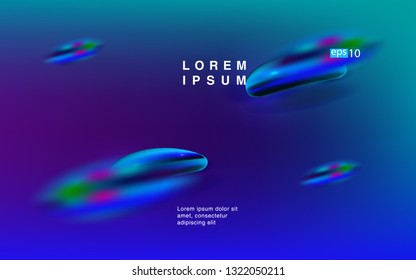 Liquid color background design Fluid gradient shapes composition Futuristic design posters for landing page