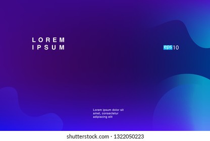 Liquid color background design Fluid gradient shapes composition Futuristic design posters for landing page