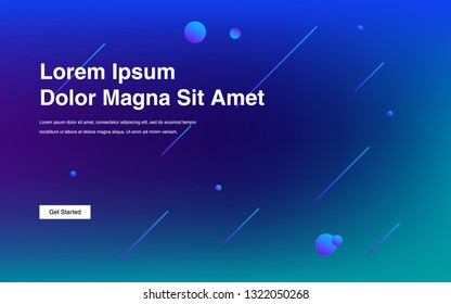 Liquid color background design Fluid gradient shapes composition Futuristic design posters for landing page