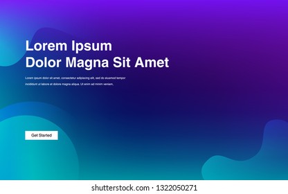 Liquid color background design Fluid gradient shapes composition Futuristic design posters for landing page