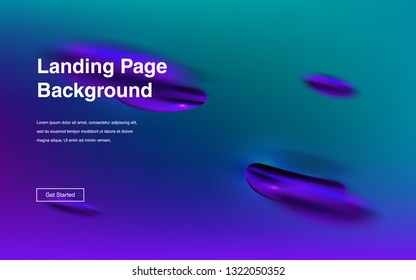 Liquid color background design Fluid gradient shapes composition Futuristic design posters for landing page