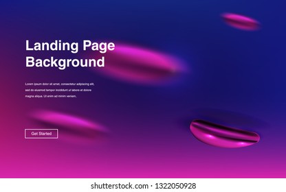 Liquid color background design Fluid gradient shapes composition Futuristic design posters for landing page