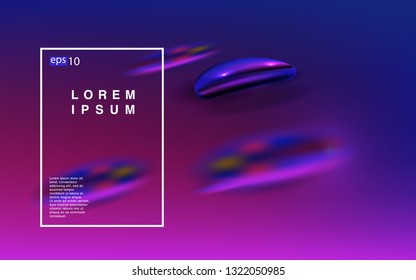 Liquid color background design Fluid gradient shapes composition Futuristic design posters for landing page